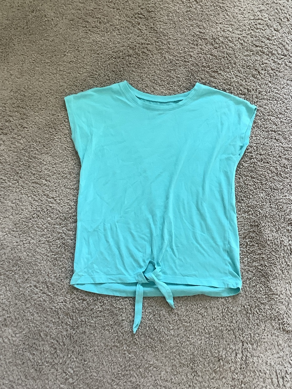 The Children's Place Girls' Short Sleeve Tie-Front Top